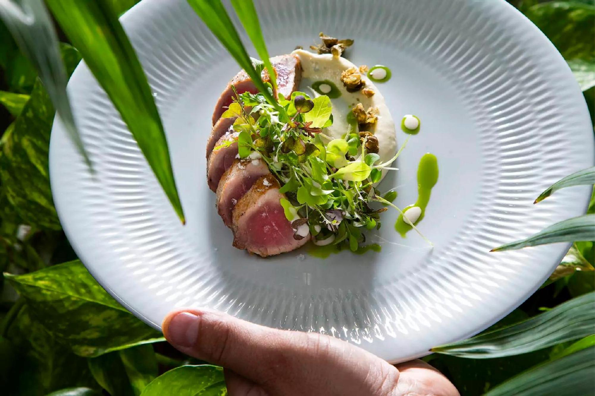 กรันเด เรอัล วิลลา อิตาเลีย โฮเทล แอนด์ สปา Hotel กาชไกช์ ภายนอก รูปภาพ A dish from the restaurant